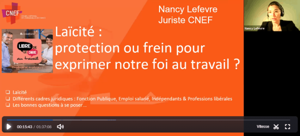 repaly de la soirée laicite